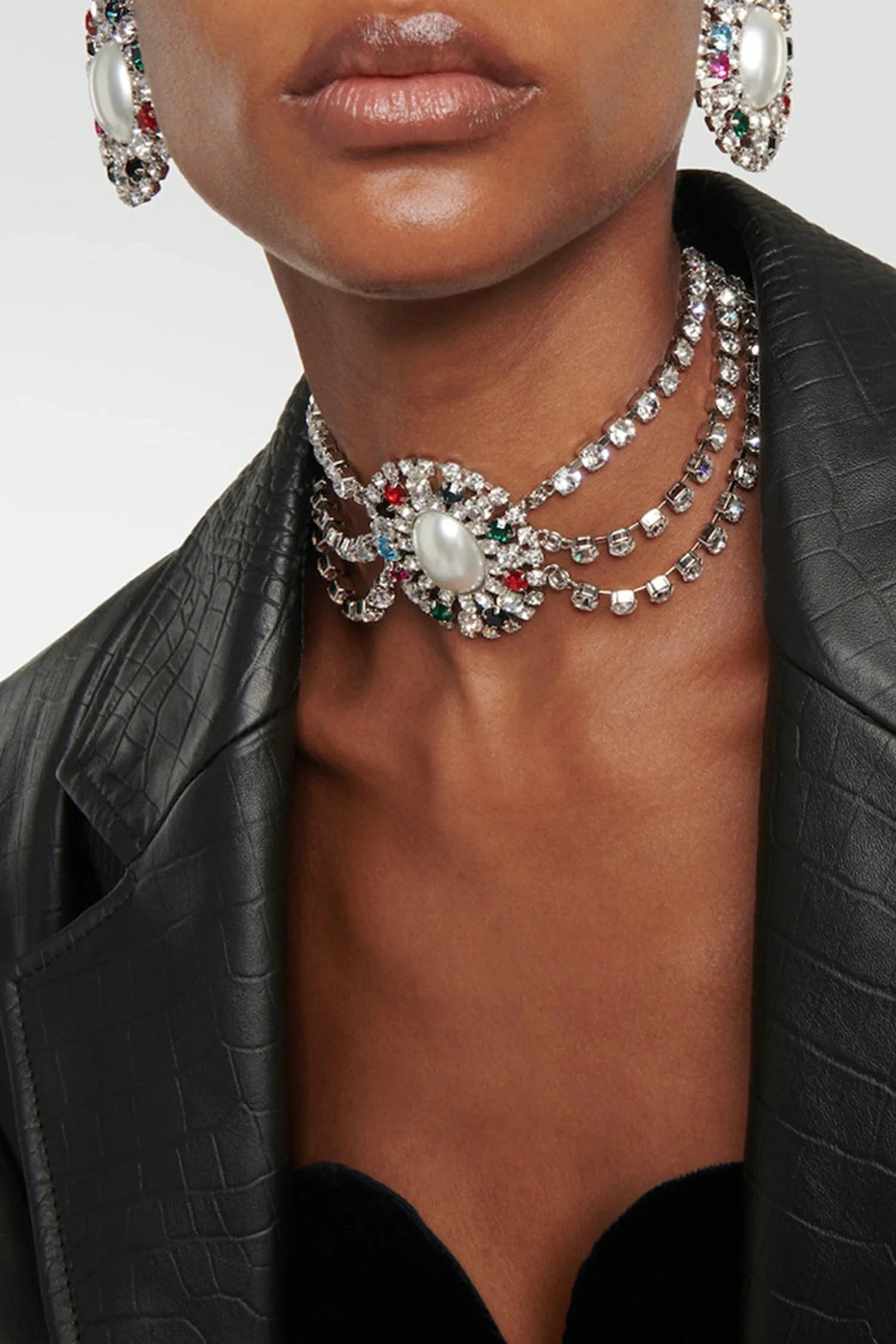 Anslie Pearl Diamond Layer Necklace sneakershuborg