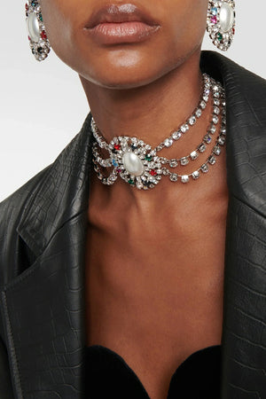 Anslie Pearl Diamond Layer Necklace sneakershuborg