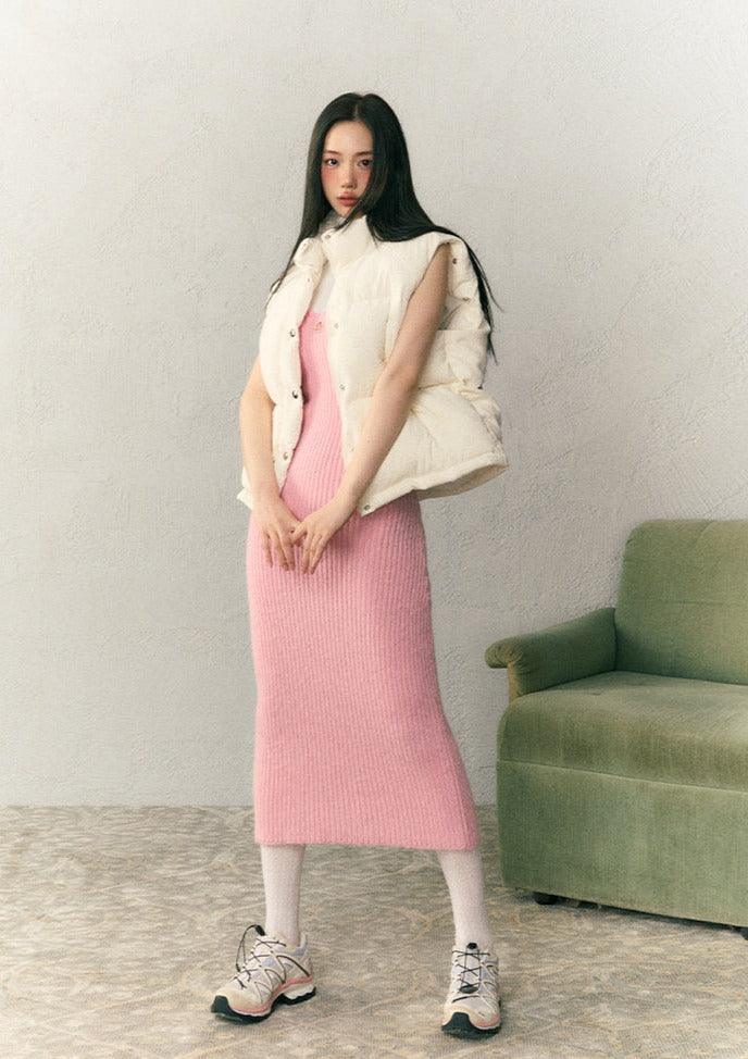 Tricolor Mohair Knitted Dress - sneakershuborg