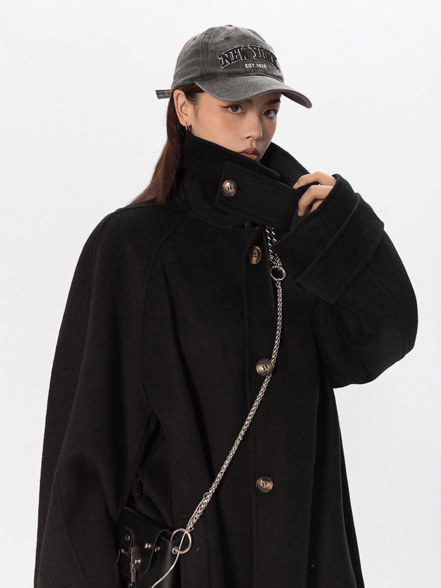 Wool Extra Long Coat - sneakershuborg