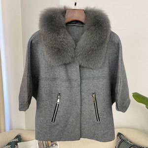 Sneakershub Real Fox Fur Collar Jacket eprolo