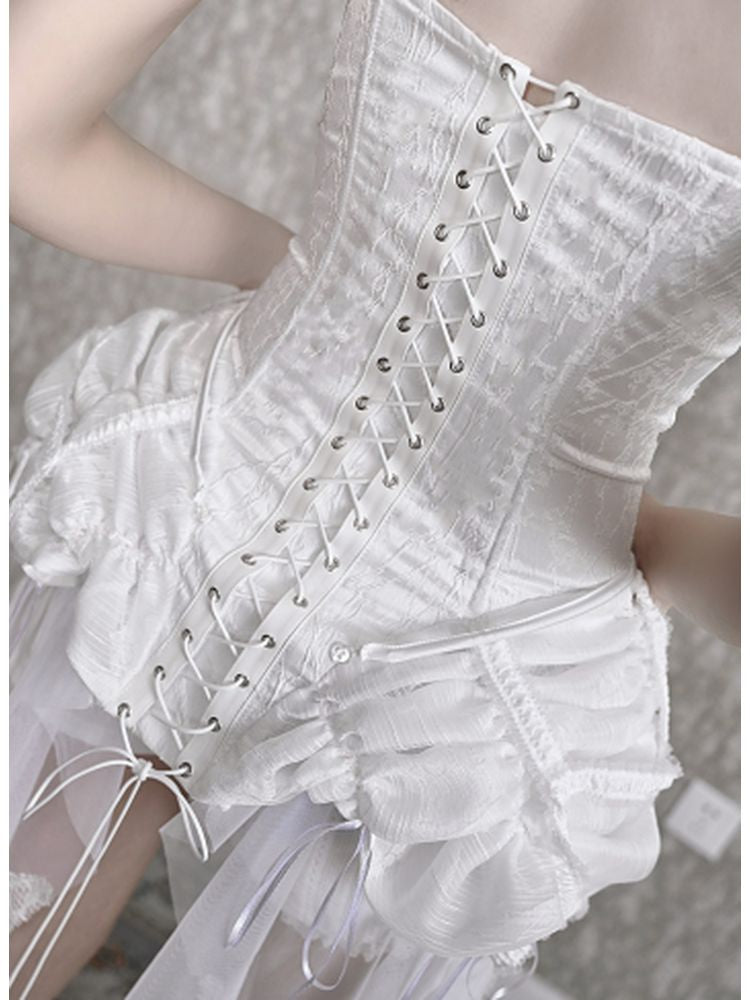 White Corset Bloomer Set sneakershuborg