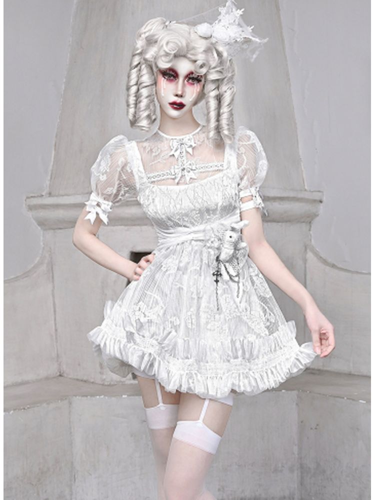 White Lace Doll Dress sneakershuborg