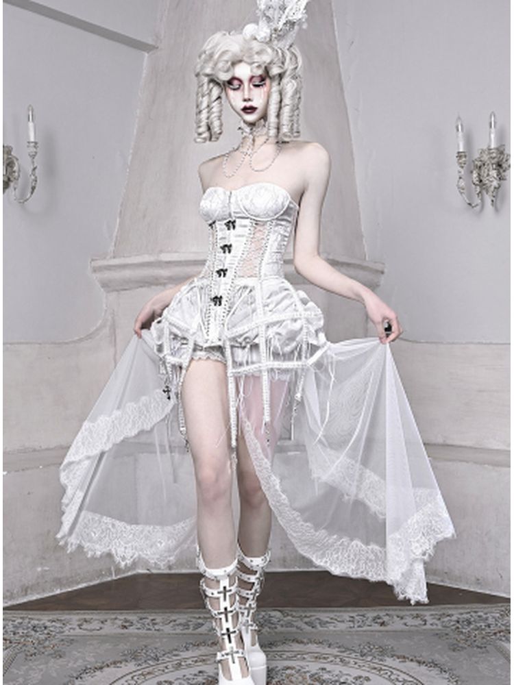 White Corset Bloomer Set sneakershuborg