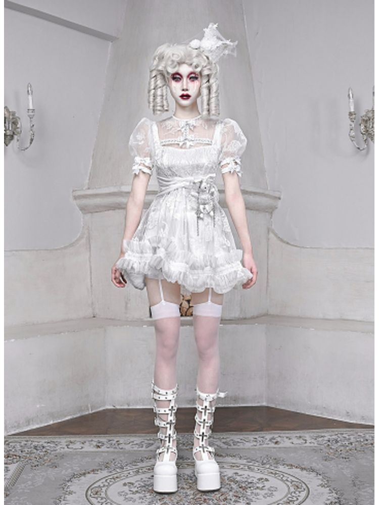 White Lace Doll Dress sneakershuborg