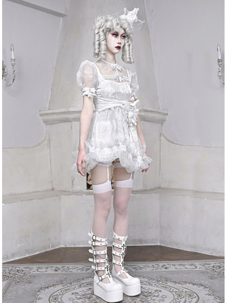 White Lace Doll Dress sneakershuborg