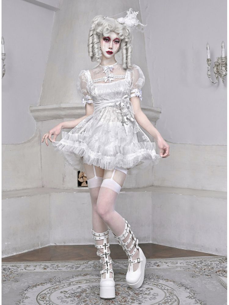 White Lace Doll Dress sneakershuborg