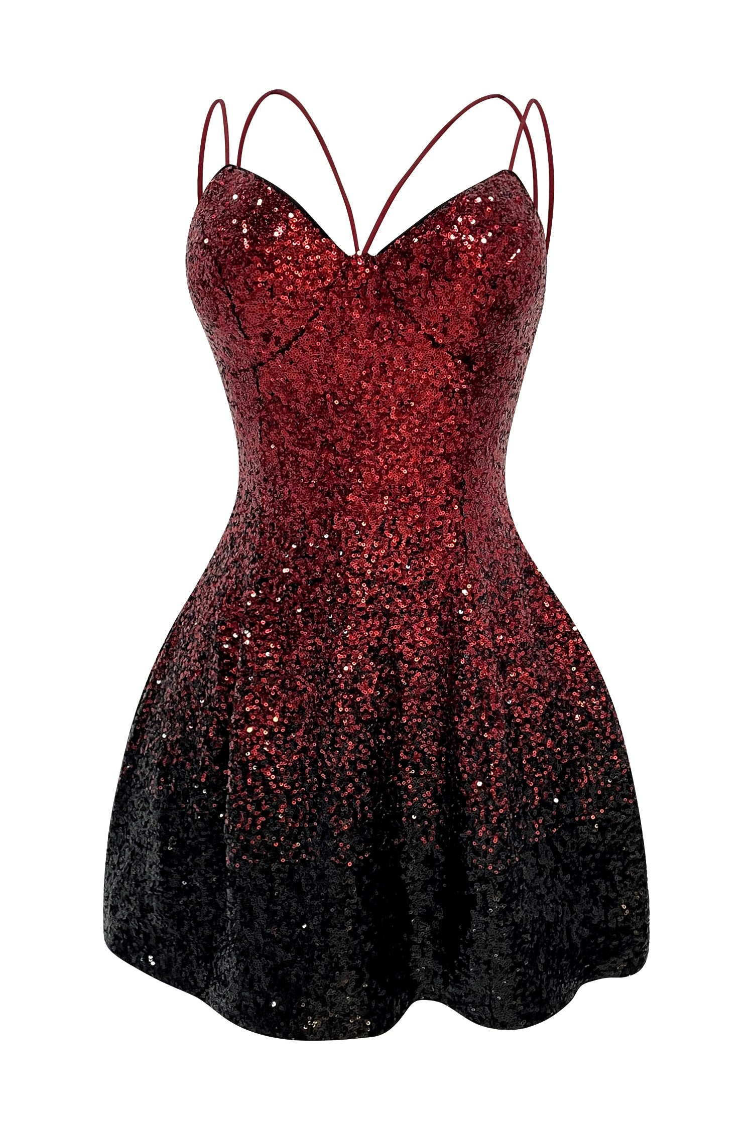 Alanou Spaghetti Gradient Sequin Mini Dress sneakershuborg