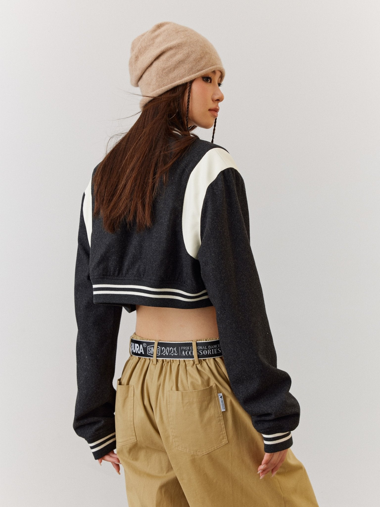 ACMEAURA Cropped Varsity Jacket - sneakershuborg