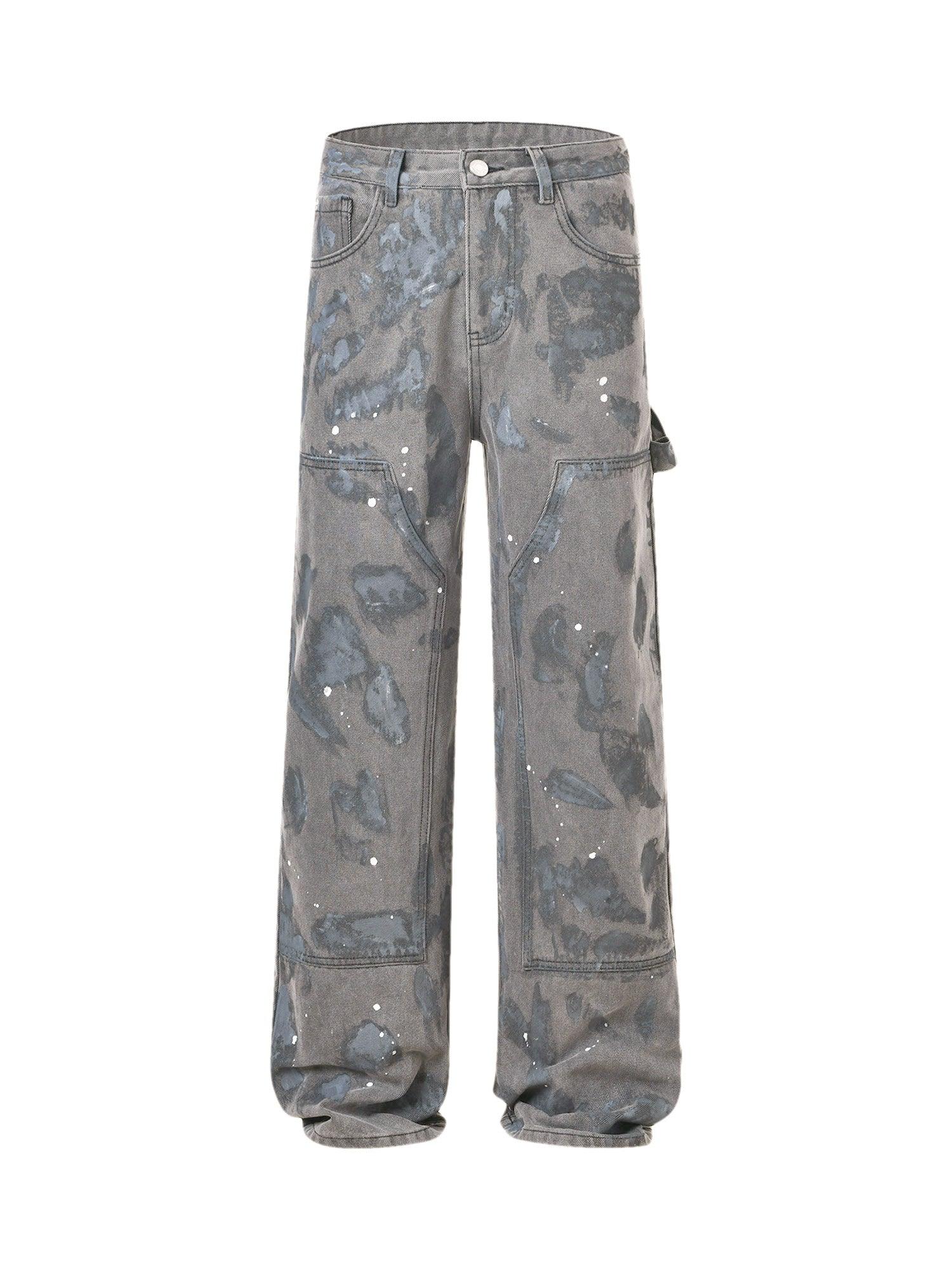 Sneakerhub High Street Hip Hop Distressed Washed Jeans - sneakershuborg