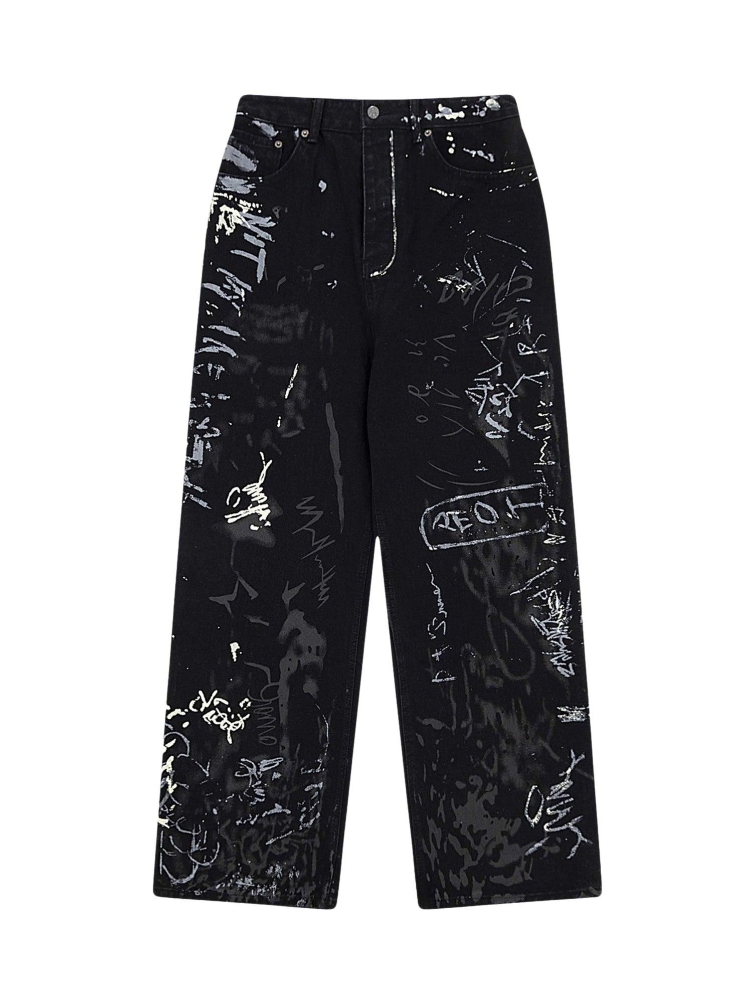 Sneakerhub American Graffiti Letter Print Jeans - 1914 - sneakershuborg