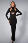 Annalisa Cutout Long Sleeve Maxi Dress sneakershuborg