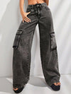 Wide Leg Jeans with Pockets - sneakershuborg