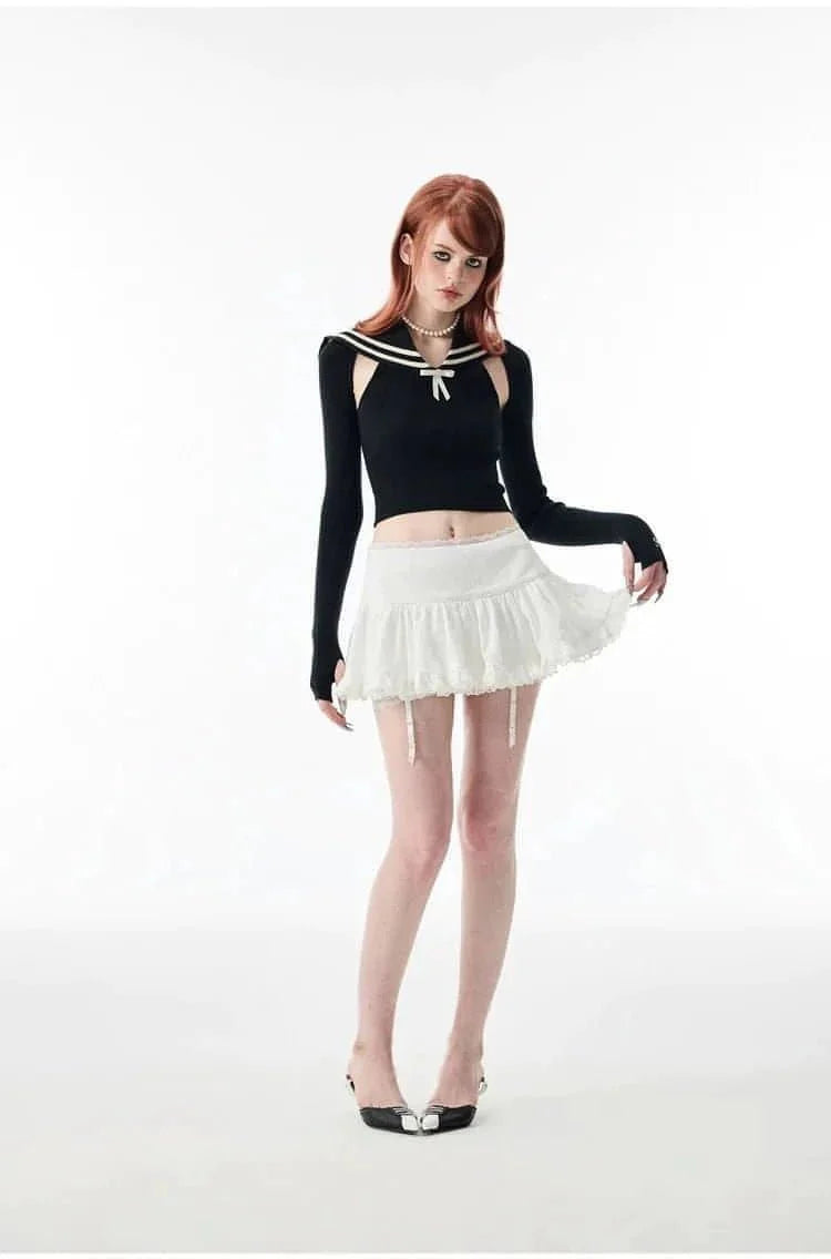 Women'S Romantic Lace Mini Skirt - Elegant & Feminine Boho Chic - sneakershuborg