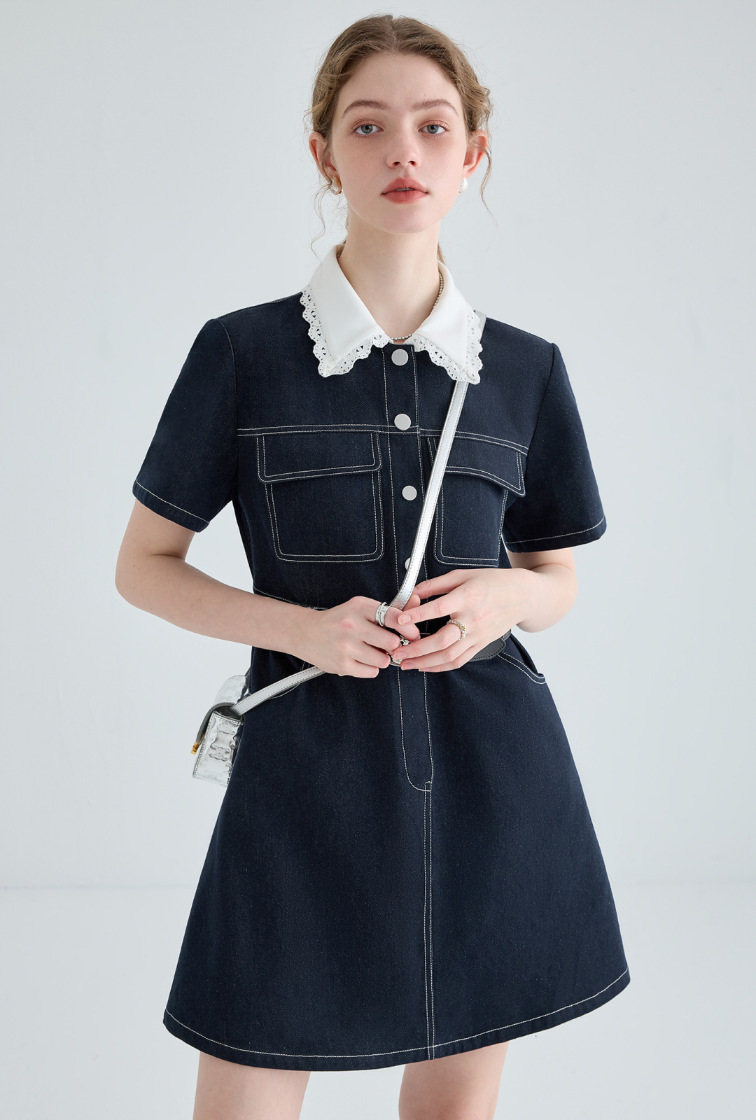 Waist Shape Denim Dress - sneakershuborg