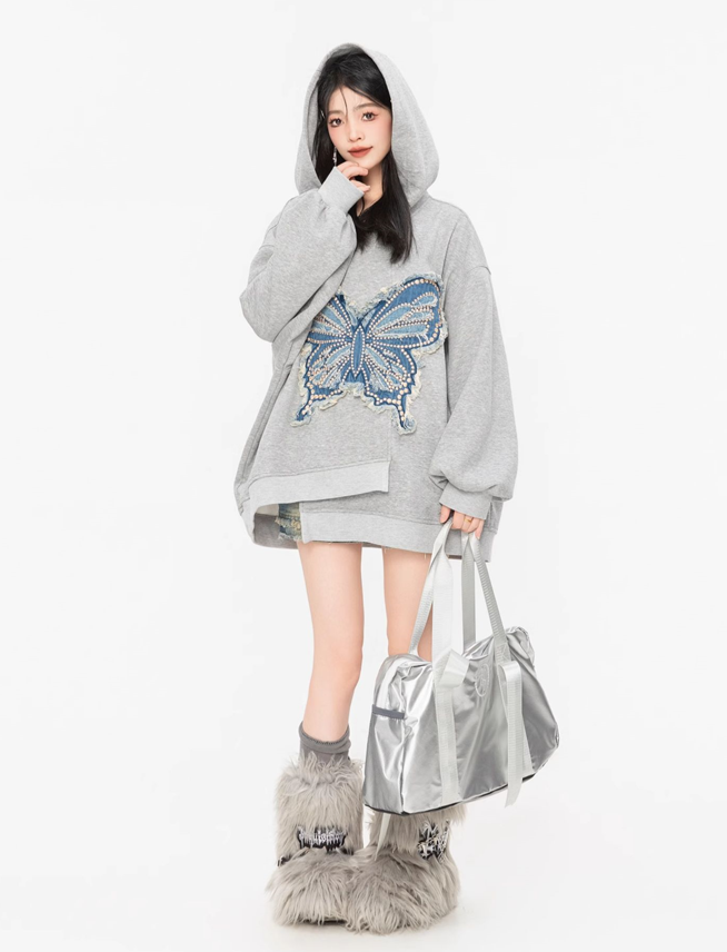 Butterfly Dream Oversized Hoodie sneakershuborg