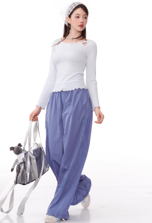 Wide-Leg Track Pants sneakershuborg