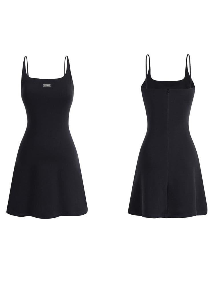 Sleek One-Piece Flare Dress - sneakershuborg