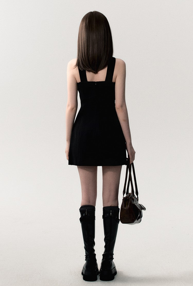 Velvet Halter Mini Dress sneakershuborg