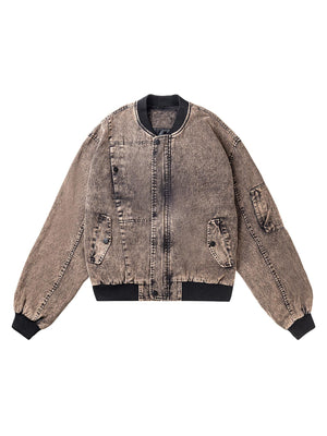 Sneakerhub High Street Distressed Washed Work Jacket - sneakershuborg