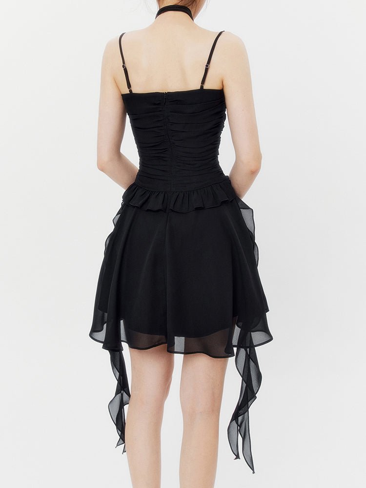 Ruffle Trim Mini Party Dress sneakershuborg