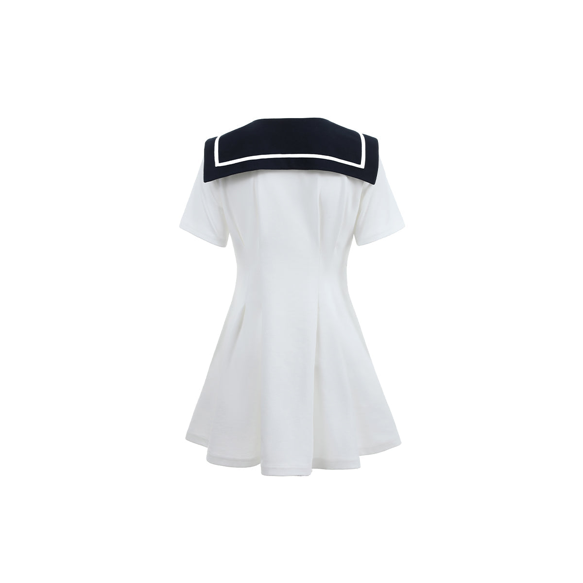 Sailor Collar Color Block Dress - sneakershuborg