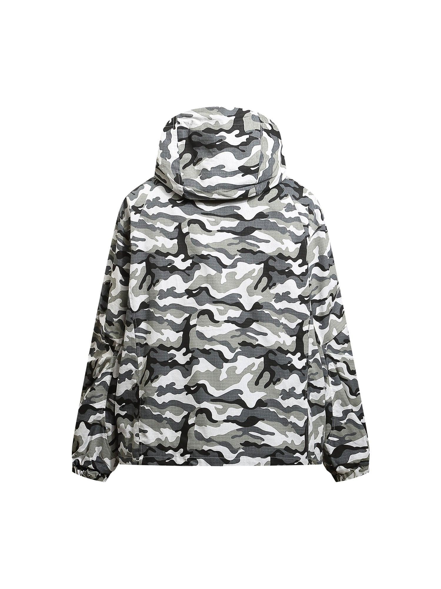 Sneakerhub Hip-hop Snow Camouflage Embroidery Jacket - sneakershuborg