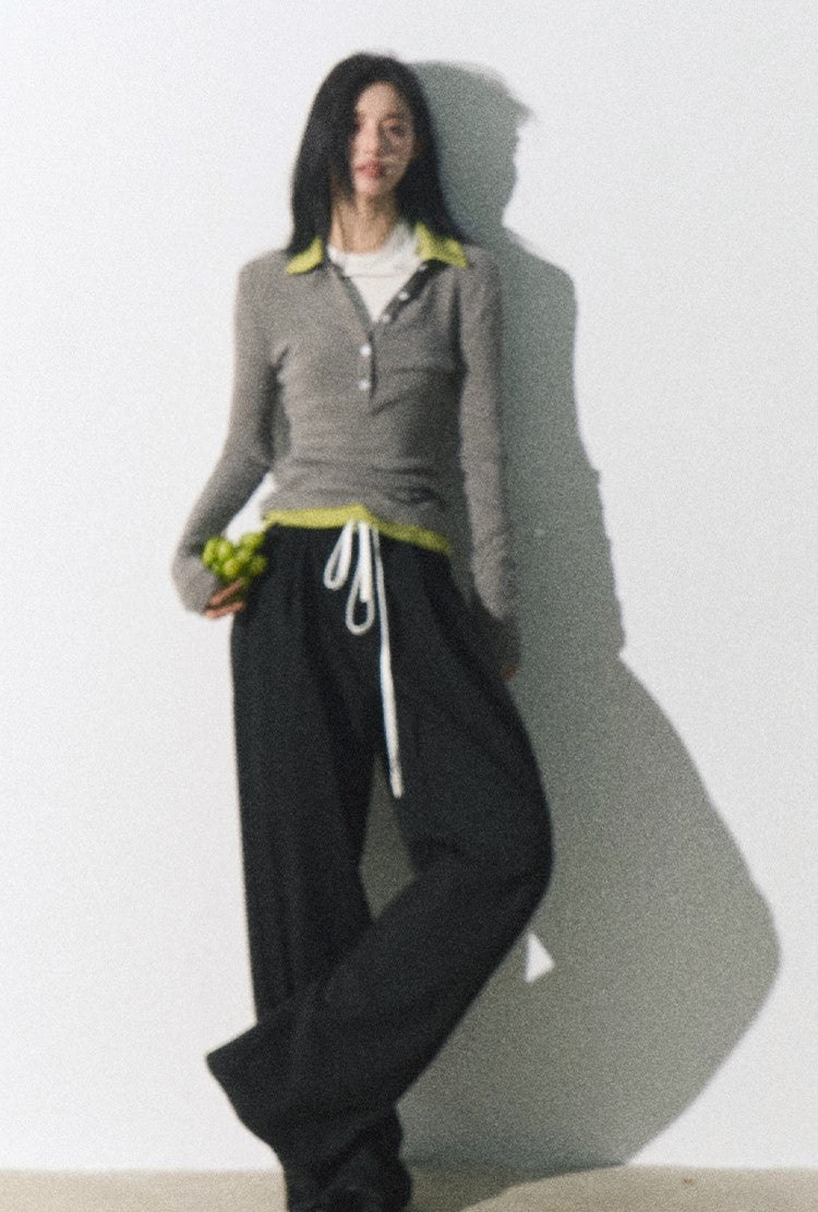 Wide Leg Drawstring Pants sneakershuborg