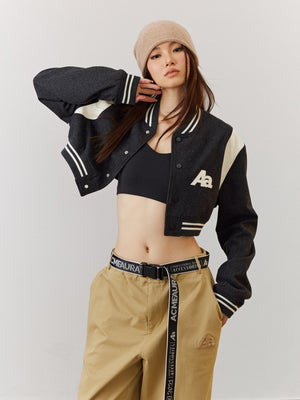 ACMEAURA Cropped Varsity Jacket - sneakershuborg