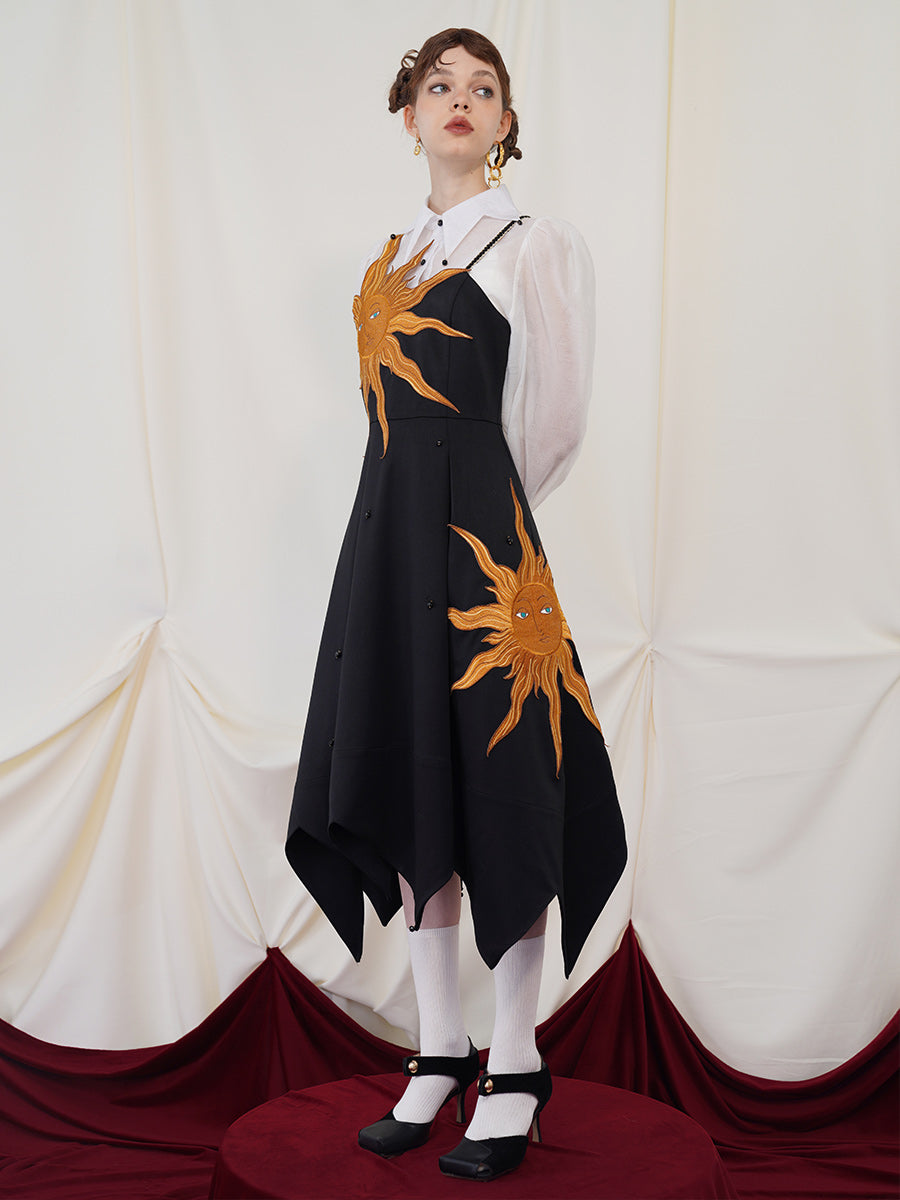 Twilight Sun Embroidered Dress - sneakershuborg