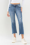 Lovervet Mid Rise Frayed Hem Jeans - sneakershuborg