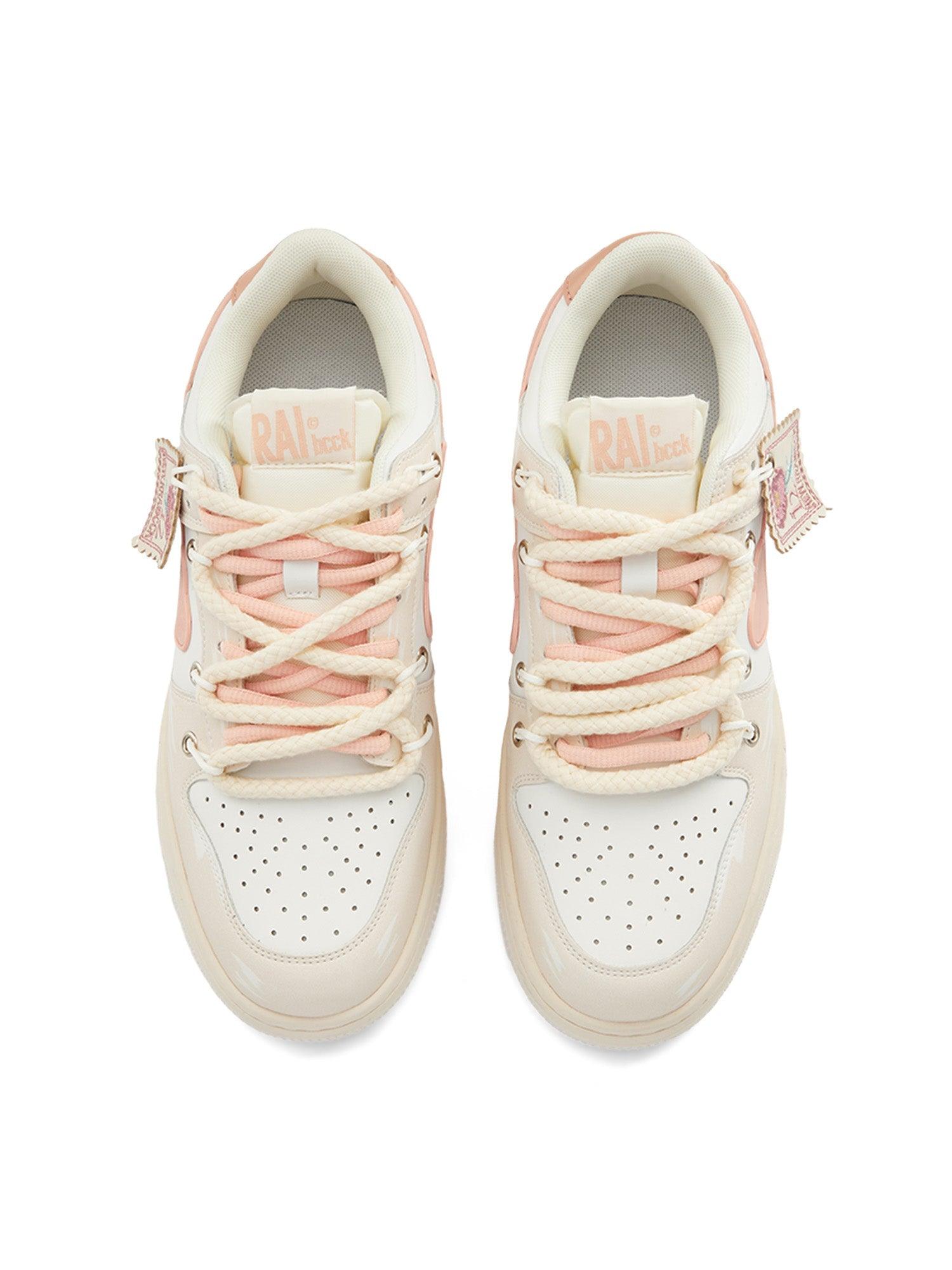 Sneakerhub Versatile Rose Stamp Print Board Casual Shoes - 1615 - sneakershuborg