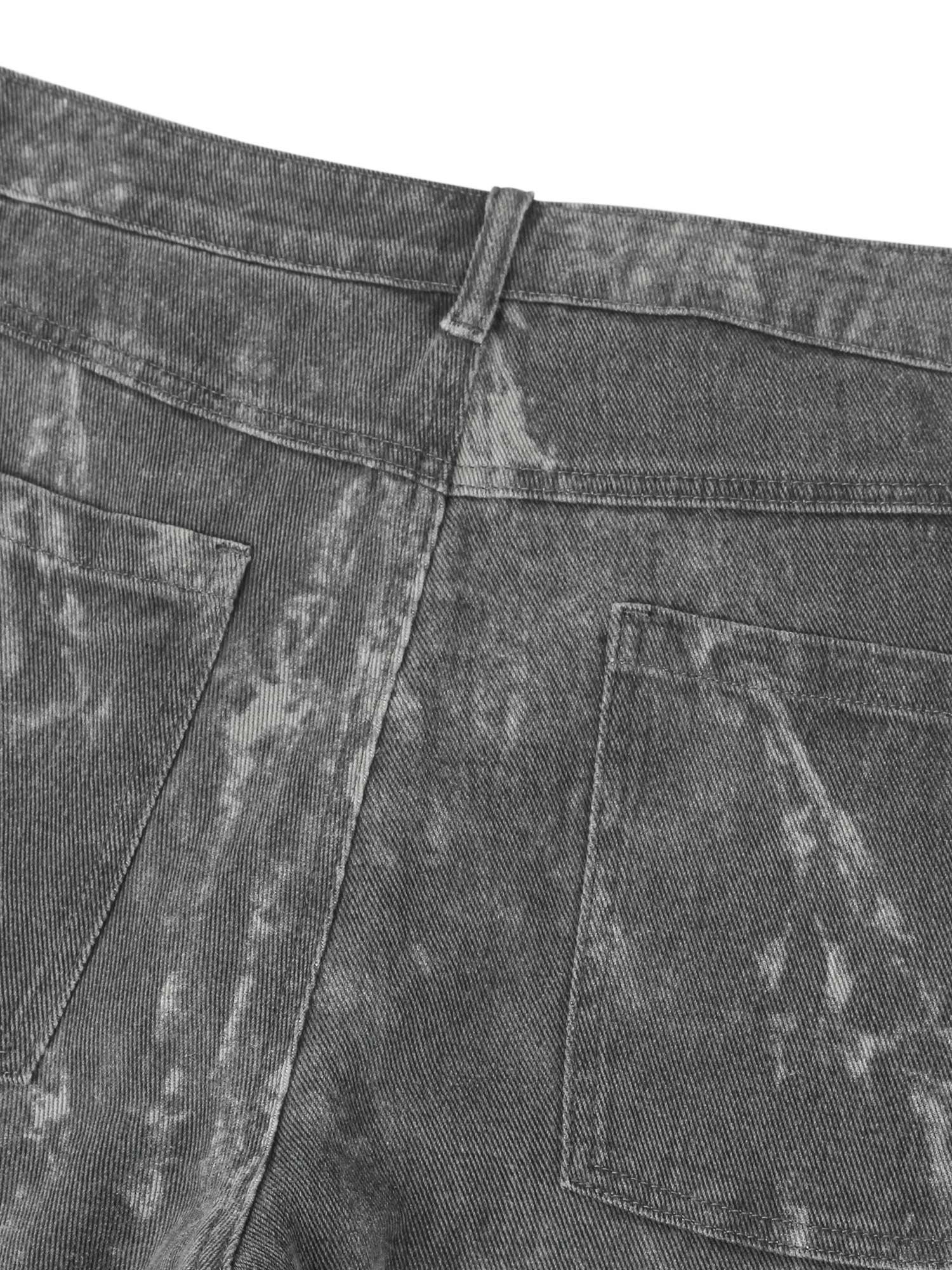 Sneakerhub High Street Hip-hop Distressed Washed Work Jeans - sneakershuborg