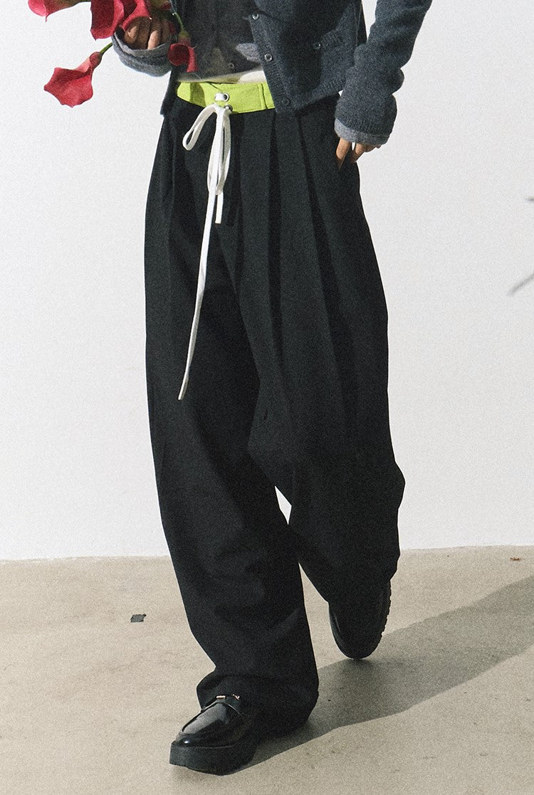 Wide Leg Drawstring Pants sneakershuborg