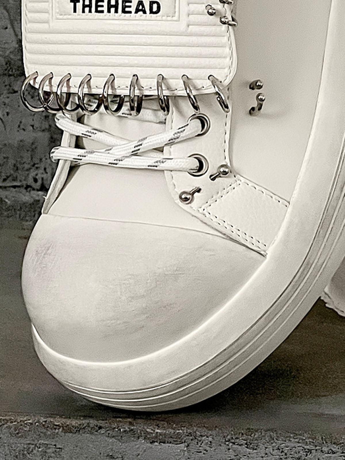 Sneakerhub Punk Metal Ring Platform Sneakers - sneakershuborg