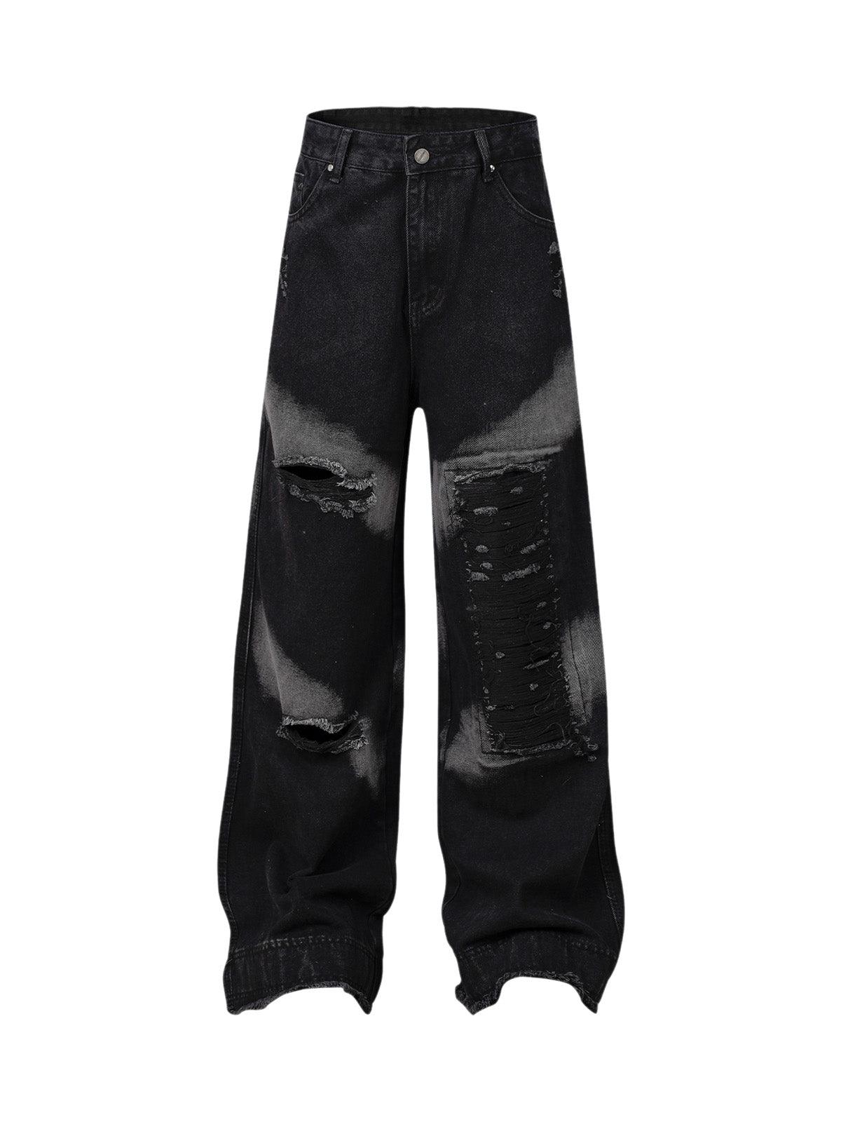 Sneakerhub Washed Ripped Baggy Jeans - sneakershuborg