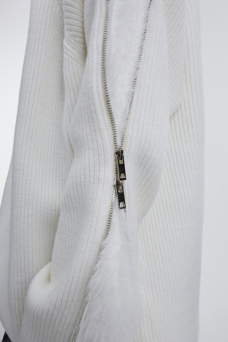 Zip-Up Mohair Sweater - sneakershuborg