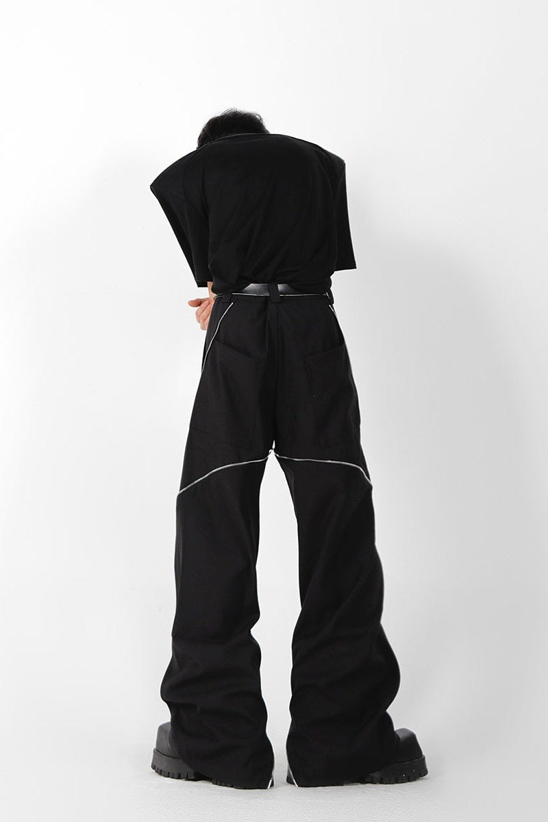 Zipper Slit Trousers - sneakershuborg