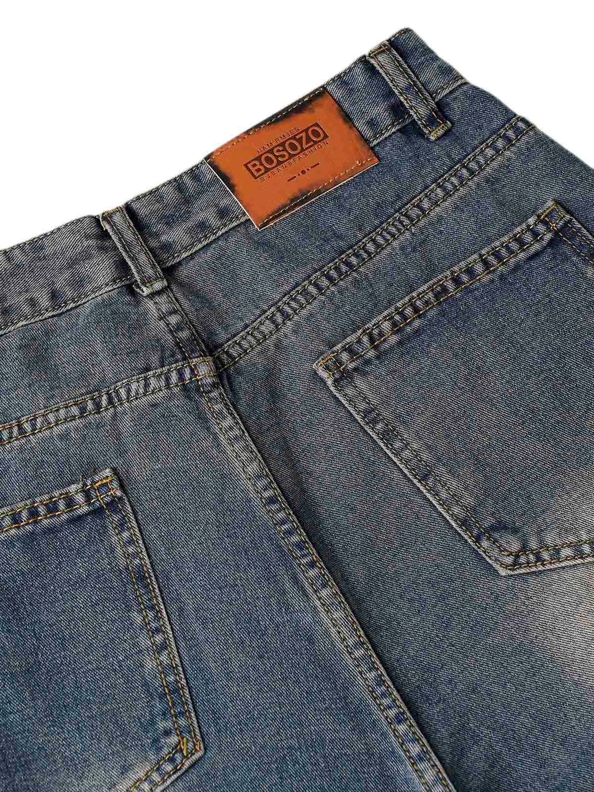 Sneakerhub Washed Distressed Baggy Jeans - sneakershuborg