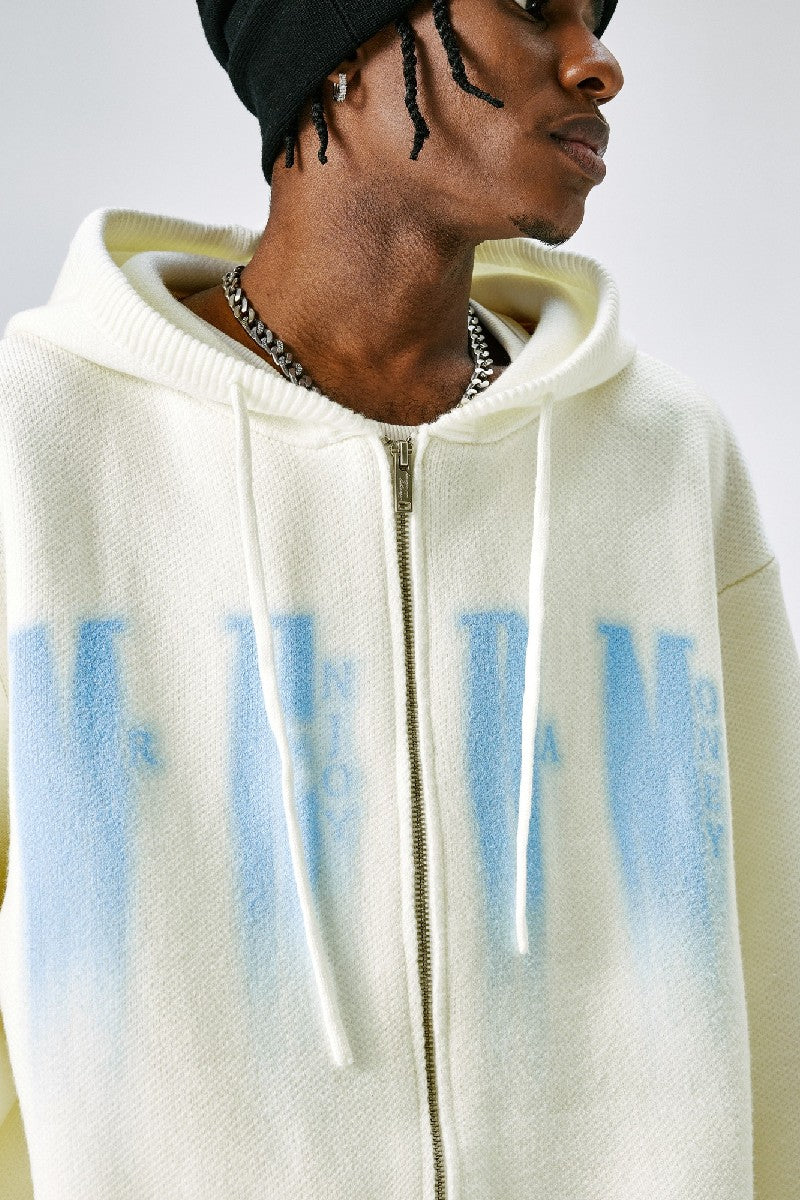 Zip-Up Hoodie With Motion Logo - sneakershuborg