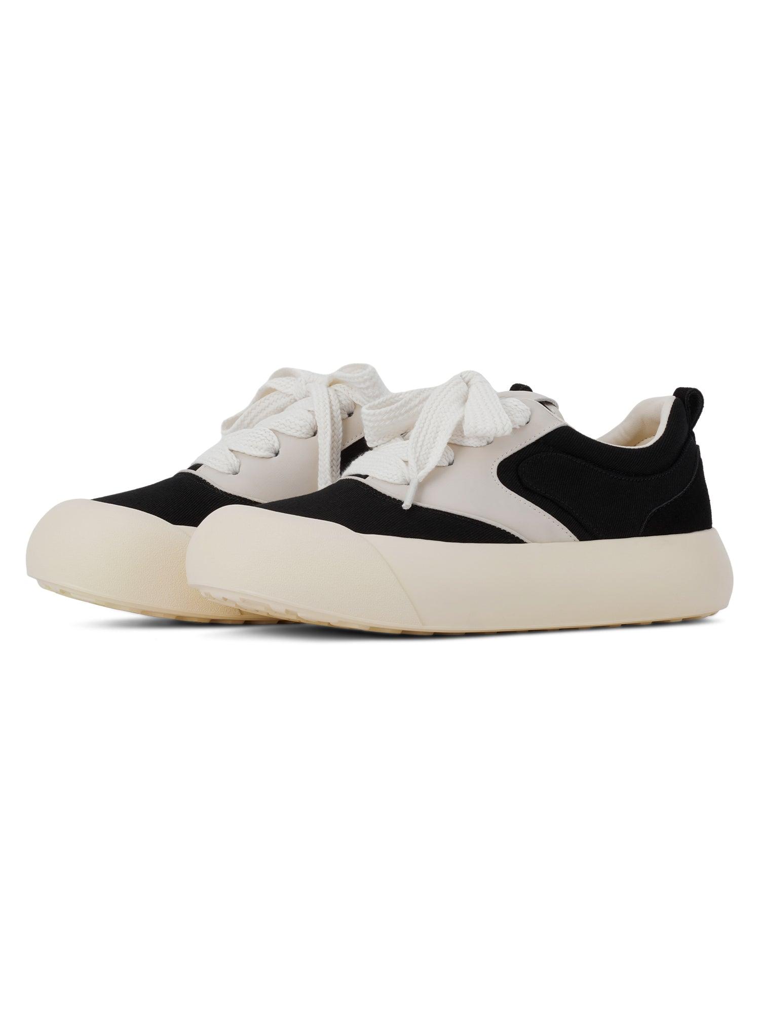 Sneakerhub Chunky Round-Toe Color-Block Rap Sneakers - sneakershuborg