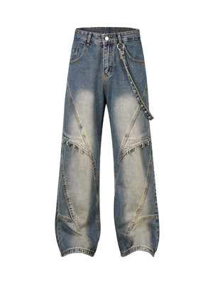 Sneakerhub Washed Distressed Baggy Jeans - sneakershuborg