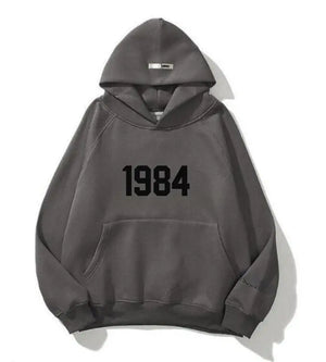 Trendy Brand High Street Loose Velvet Hoodie 1984 Unisex - sneakershuborg