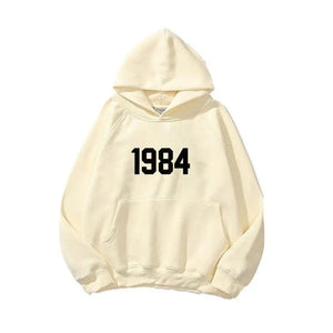 Trendy Brand High Street Loose Velvet Hoodie 1984 Unisex - sneakershuborg