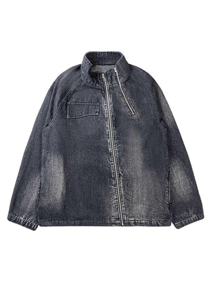 Sneakerhub Washed Distressed Denim Jacket - sneakershuborg