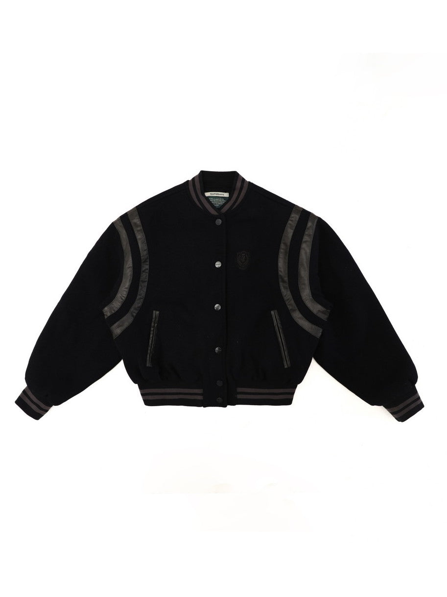 Wool Blouson With Back Logo - Casual Line - sneakershuborg