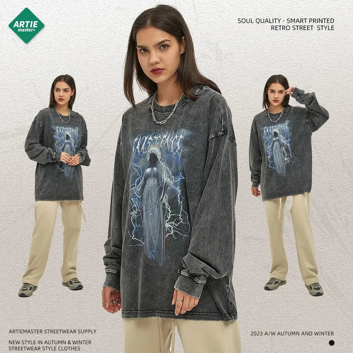 Digital Printing Trendy Brand Sweatshirt - sneakershuborg