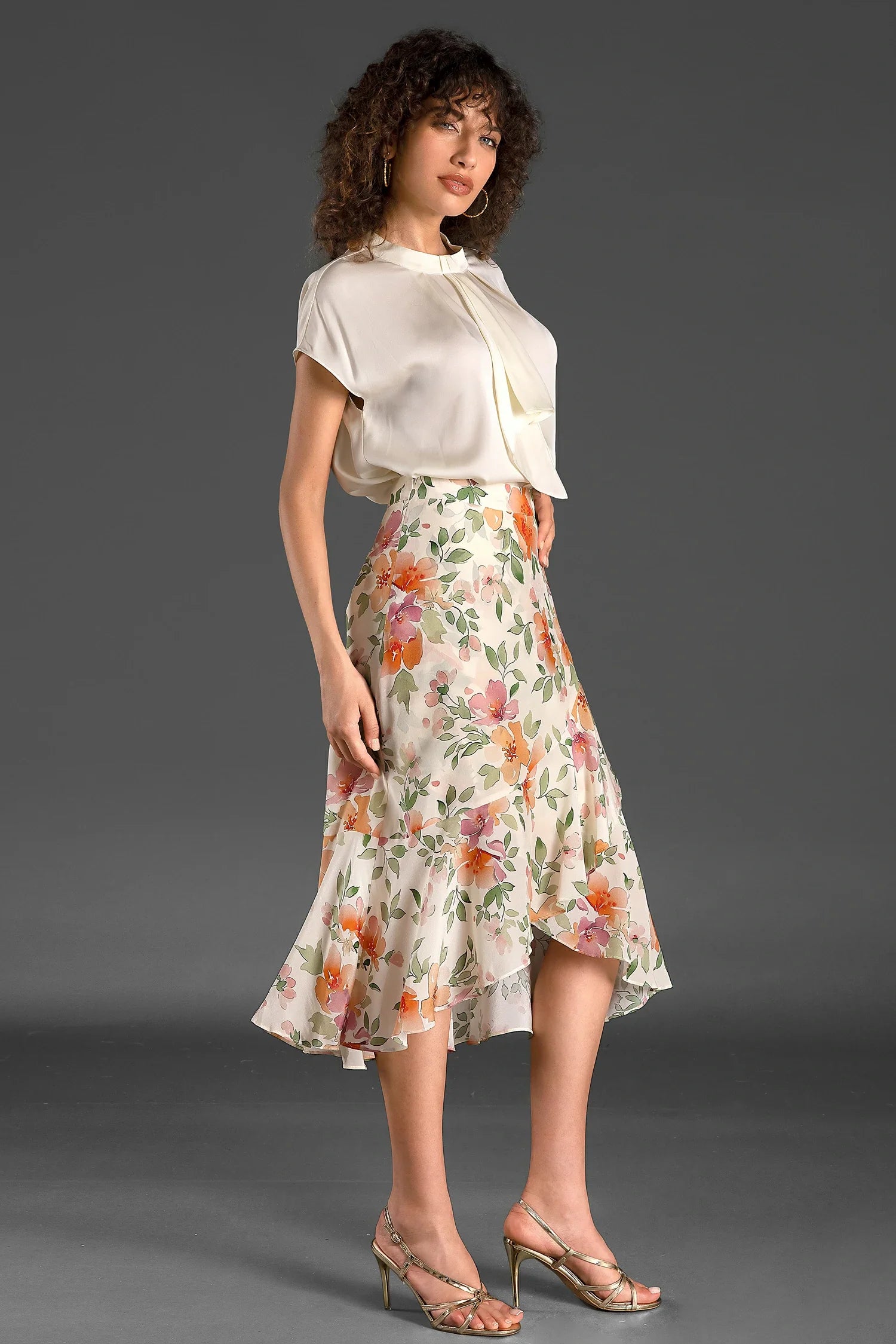 Tatoglou Floral Ruffle Skirt sneakershuborg