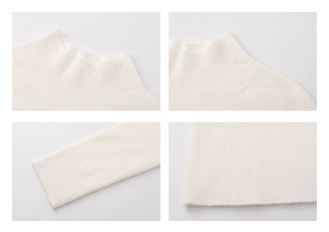 Wool Mock Neck Knit Top - sneakershuborg