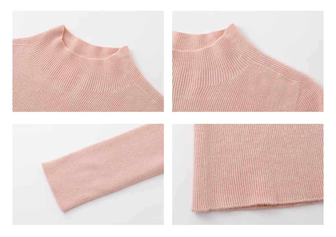 Wool Mock Neck Knit Top - sneakershuborg